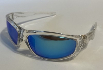 Shady Rays X Series Ocean Ice Clear Frame PRO Polarized Blue Mirror  Sunglasses