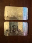 Two 10 oz 0.999 FINE SILVER ROYAL CANADIAN MINT (RCM) 20 oz. Total