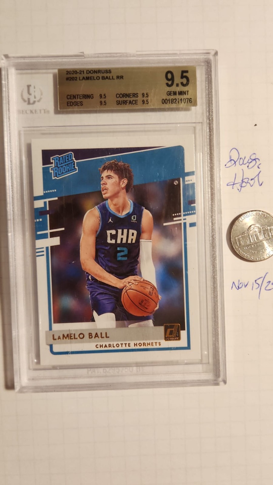 2020-21 Panini Donruss - Rated Rookies LaMelo Ball #202 (RC)