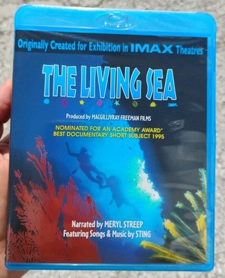 IMAX - The Living Sea (Blu-ray Disc, 2008) Meryl Streep w Music by Sting New