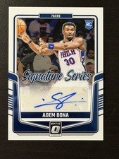 2024-25 Donruss Optic- Signature Series Adem Bona RC #SS-DEG 76ers