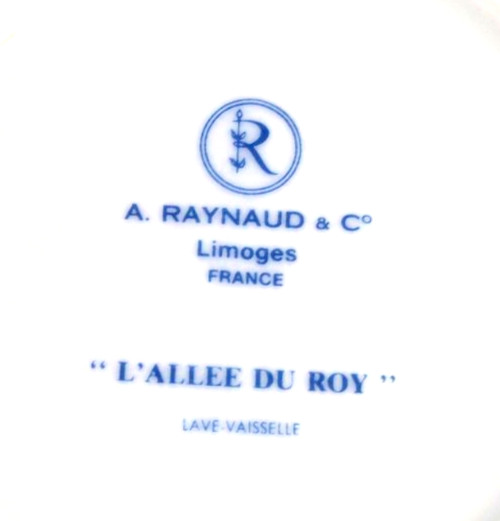 A. Raynaud & Co. L'Allee Du Roy Limoges Porcelain Salad Plate 7.5" - From France