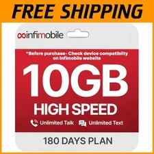 Prepaid Unlimited Plan with 10GB High-Speed Data | 6 Months Nationwide Coverage
