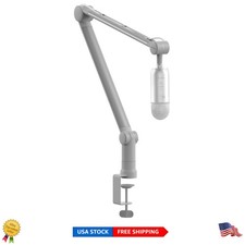 Adjustable 360  Stainless Steel Microphone Boom Arm Stand for Podcasting, 30  