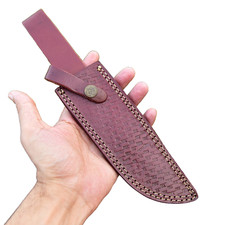 Custom Handmade Fixed Blade Knife Leather Sheath Holster Sheath Hand Engraved