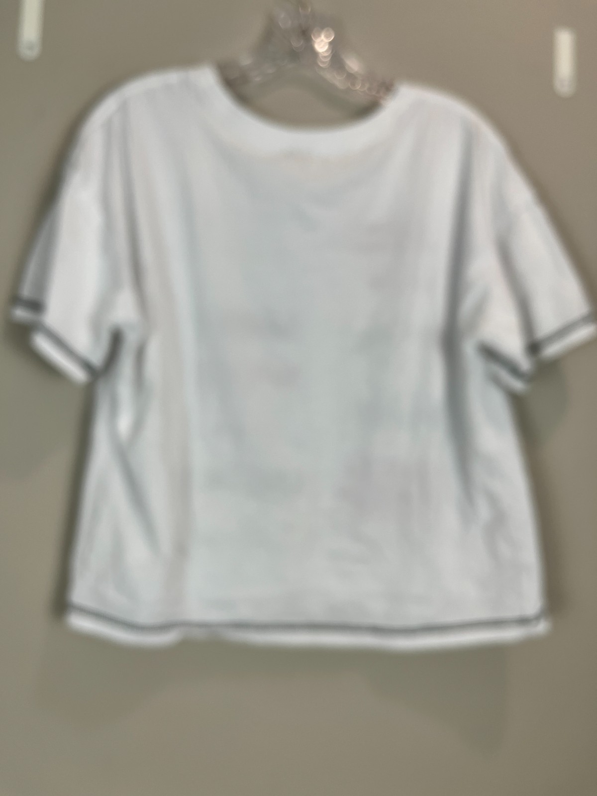 Women's top, Messy Bun, Just Chillin', Size S, Sardines embroidered image 3