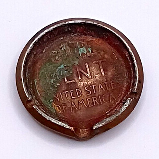 1942 Wheat Penny Error. No Mint Mark