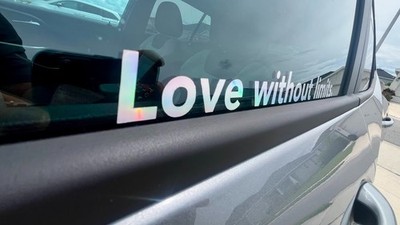 Love without limits. car sitcker