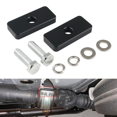 Rear Driveshaft Carrier Bearing Spacer Drop Kit Black for Toyota Tacoma 2005-23