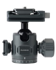 28mm Camera Tripod Ball Head, Metal Panorama, Arca Type, 1/4, 3/8, 17lb Load