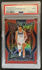 2024-25 Select Terrence Shannon Jr. Concourse Red Mojo Prizm RC #/20 PSA 9