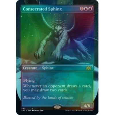 Foil Consecrated Sphinx (borderless) M/NM Magic MTG Double Masters 2022