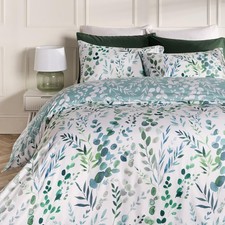 OHS Watercolour Bedding Set Floral Microfibre Duvet Cover with Pillowcase