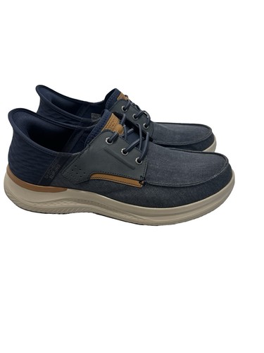 SKECHERS Hasting Niko - Navy - Mens Slip -ins Air Cooled Memory Foam Sz US 12 - Picture 3 of 9