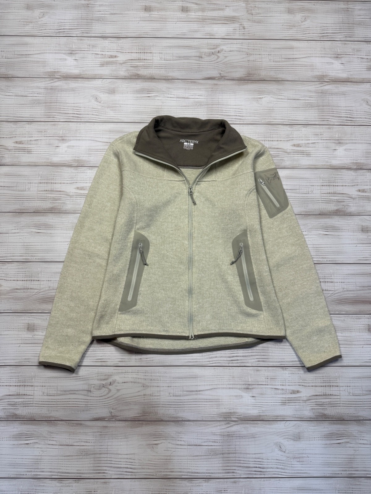 Arc'teryx Polartec Giacca Full Zip Tattica Beige