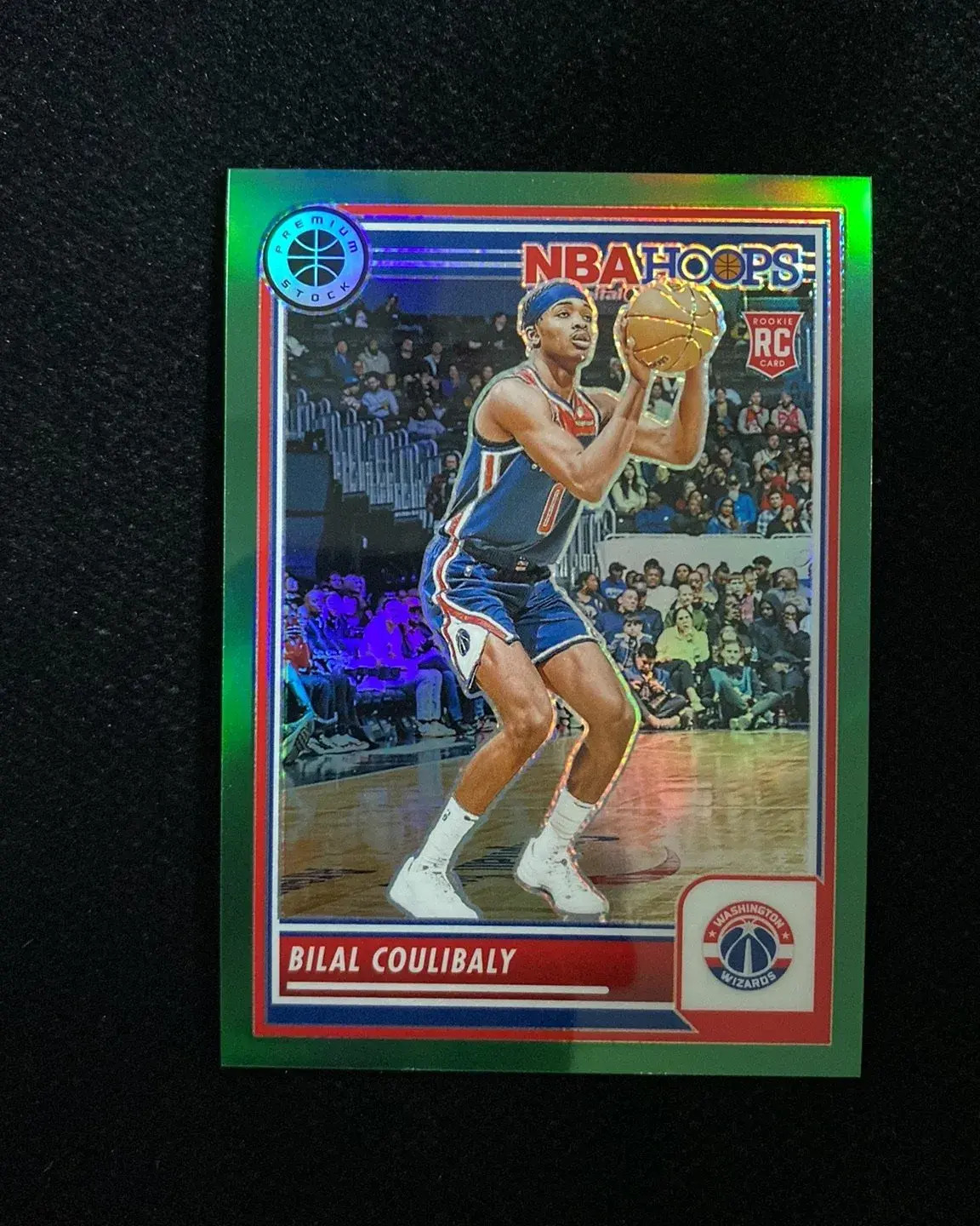 2023-24 Panini Premium Stock Hoops Bilal Coulibaly #175 Green 71/75 RC 999