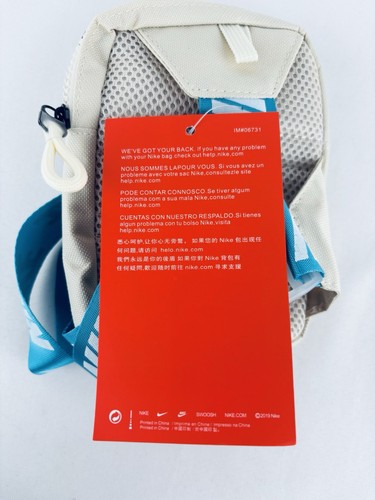Borsa da viaggio Nike tracolla bianco sporco tracolla regolabile 5x7 tracolla petto nuova! - Foto 6 di 8