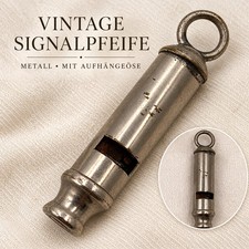Alte Signalpfeife Metall Polizei Milit&auml;r Stil Vintage Sammlerst&uuml;ck 8 cm