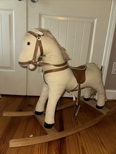 Vintage Corduroy Rocking Horse