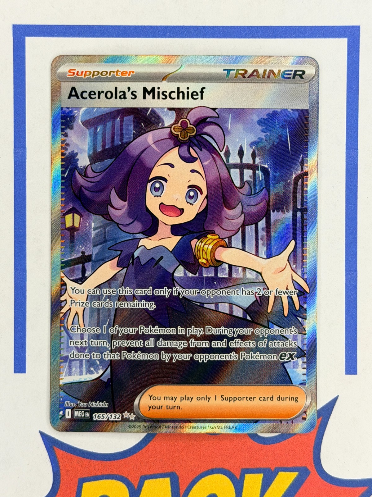 Acerola's Mischief Ultra Rare Full Art Mega Evolution 165/132 Pokemon TCG