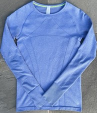 Ivivva by Lululemon Girls Swiftly Fly Tech Seamless Size 12 Long Sleeve Shirt