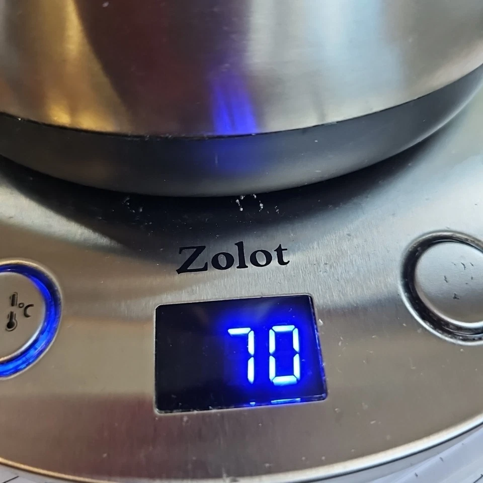 Zolot Electric Gooseneck Kettle Stainless Steel Finish Model SKY-001 WORKS 1689 - Image 3 of 4