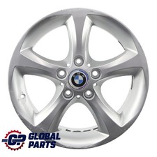 BMW E81 E82 E87 E88 Jante argentée alliage 17" Star Spoke 256 ET:47 7J 6778219