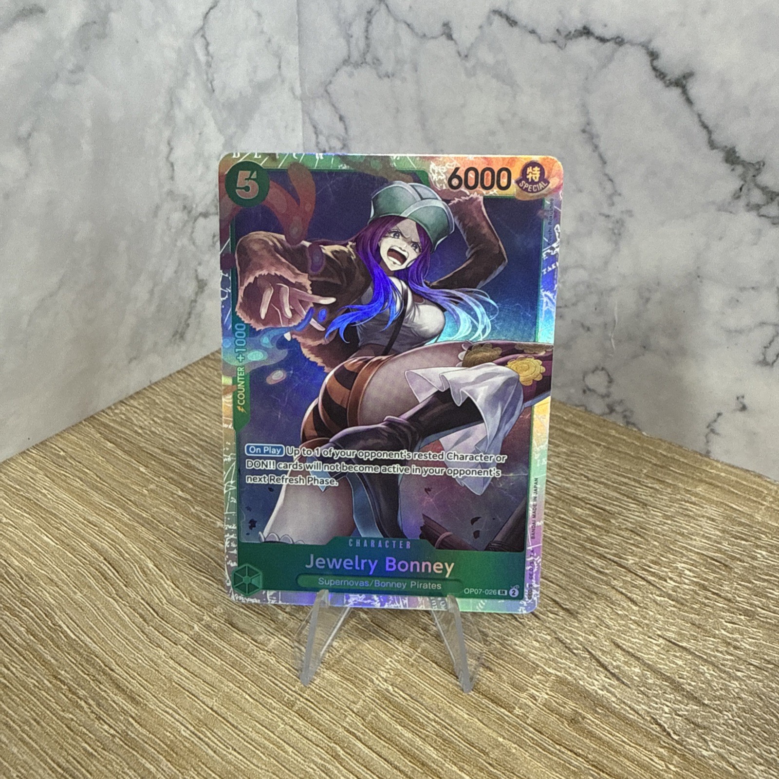 Jewelry Bonney OP07-026 SR 500 Years in the Future One Piece TCG