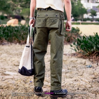 Red Tornado Retro Men MONKEY PANTS P44 HBT Military USMC P-44