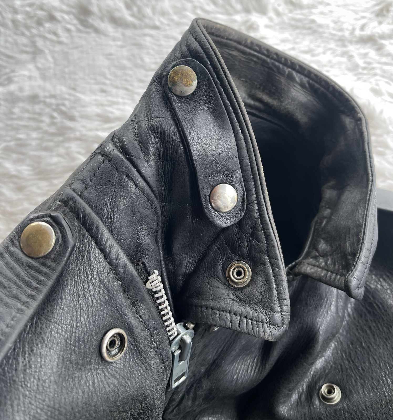 Vintage 40s-50s Kit Karson (Guide Master Wolf) Horsehide Leather Jacket Sz 40-42 image 6