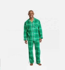 Men's Green Plaid Matching Family Pajama Set Size XXL - Wondershop