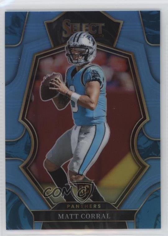 2022 Panini Select Premier Level Light Blue Prizm 97/99 Matt Corral #115 15ej