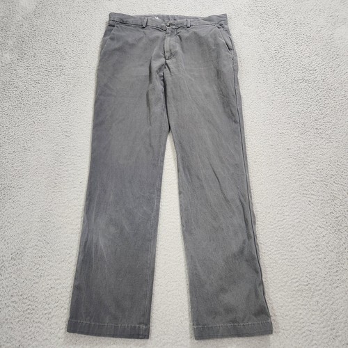 Apolis Global Citizen Pants Mens 34x31 Gray Wash Faded Civilian Chino Portugal