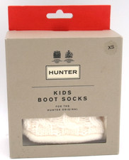 Hunter Boot Socks White, Kids Xtra Small US Size 5-7 Free Shipping