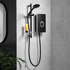 Triton Aspirante Electric Shower - 9.5kW Matt Black ASP09MTBLK