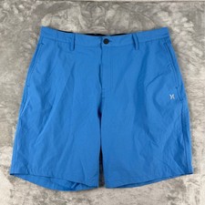 Hurley Shorts Mens 38 Hybrid Blue Stretch EUC