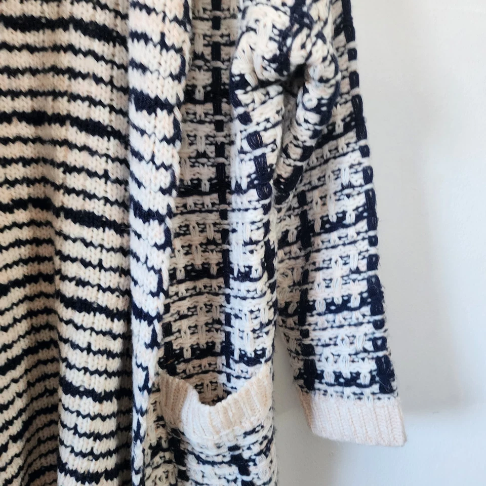 Cárdigan largo suéter Michelle Nicole para mujer bolsillos medianos gruesos Foto 3 de 4