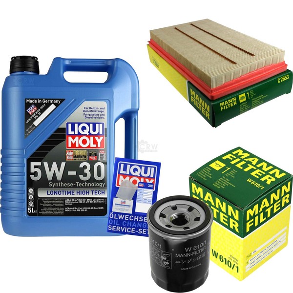 Mann Inspektionspaket 5L Liqui Moly Longtime 5W-30 FüR Subaru Justy 1.3 AWD 1.5-image
