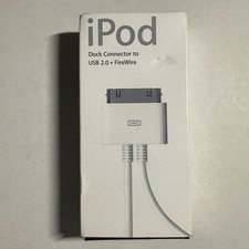 Apple M9126G/A USB 2.0 Genuine Cable - iPod Dock connector to USB 2.0 Firewire