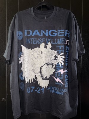 Travis Scott Cactus Jack x Fragment  Danger  Men s T-Shirt XXL