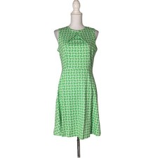 New York & Company Geometric A line Dress Women Large Preppy Casual Career Work