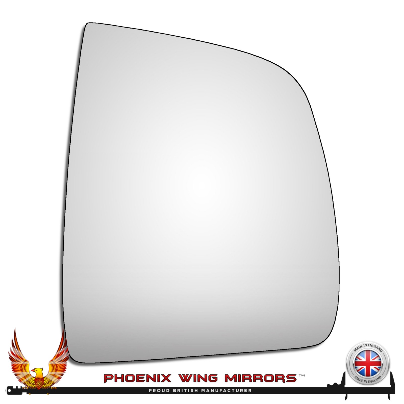 For Vauxhall Combo Wing Door Mirror Glass Mk3 2011-2018 Convex Right Hand Side