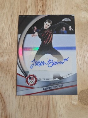 2026 Topps Chrome US Olympics JASON BROWN Refractor Autograph #BCA-JBR Auto