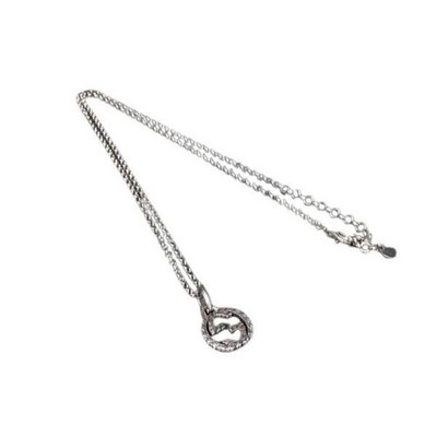 GUCCI Interlocking G Halskette Silberfarben SV925 Unisex