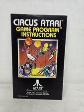 Vintage Atari 2600 Instructional Game Manual Only Circus Atari Replacement