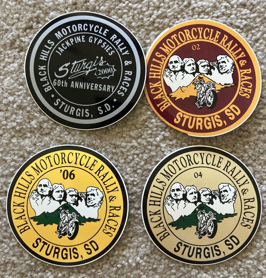 12 Different Sturgis Motorcycle Rally Stickers 1982-2006 | eBay