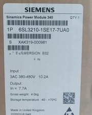 6SL3210-1SE17-7UA0 1PCS NEW SIEMENS SINAMICS S120 POWER MODULE 6SL32101SE177UA0