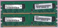 2GB 2x1GB QIMONDA PC2-4200 DDR2-533 HYS64T128020HU-3.7-B DESKTOP RAM MEMORY KIT