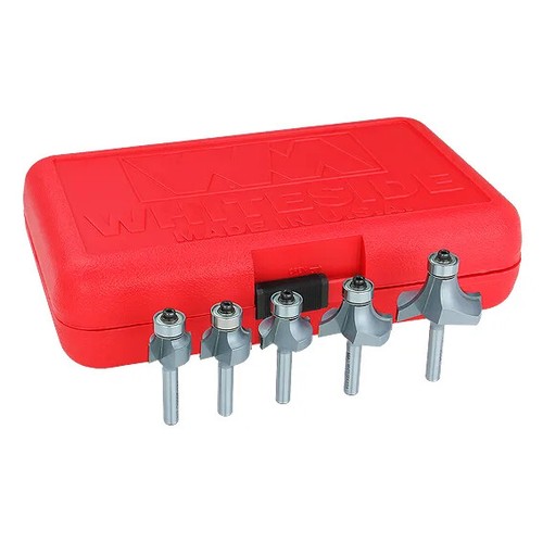 Whiteside 502 5 Pc. Roundover & Beading Set, 1/4 in. Shank