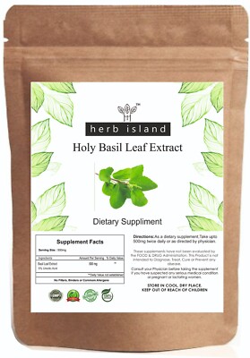 Tulsi Extract 5% Urosolic Acid Immunity Booster 100% Natural Holy Basil Powder
